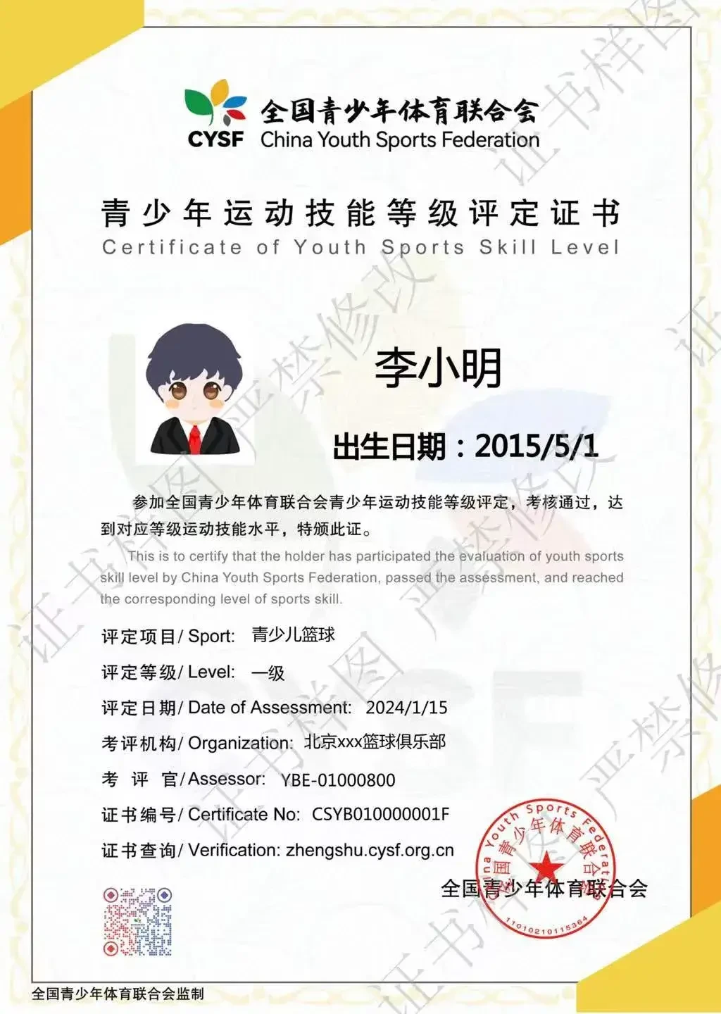 篮球训练师证书等级
